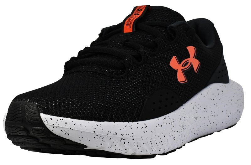 Under Armour Men's Charged Surge 4, (004) Black/Anthracite/Ares Red, 4, US