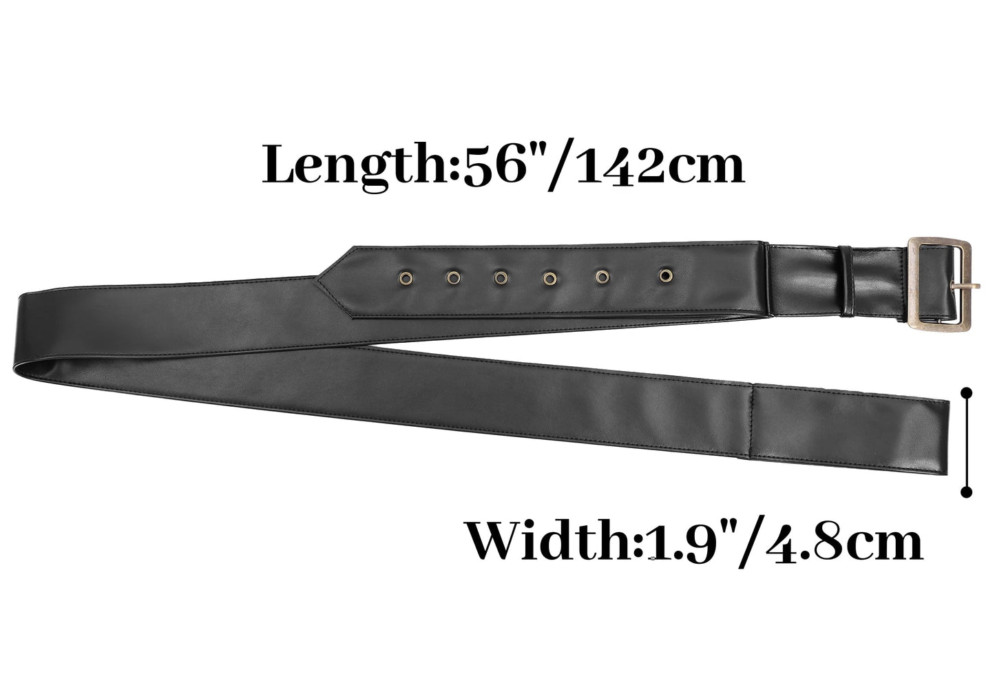 Cdecgo Renaissance Arm Wraps Leather Adjustable Medieval Wrap for Men Women Cosplay Costume Accessories (Black)