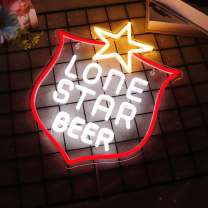 JFLLamp Crs LIGHT Neon Signs for Wall Decor Neon Lights for Bedroom Led Signs Suitable for Man Cave Bar Pub Restaurant Christmas Birthday Party Gift Led Art Wall Decorative Crs Light Bar Sign, 5V Usb Power, 17*11 Inch(Azure+red+white）