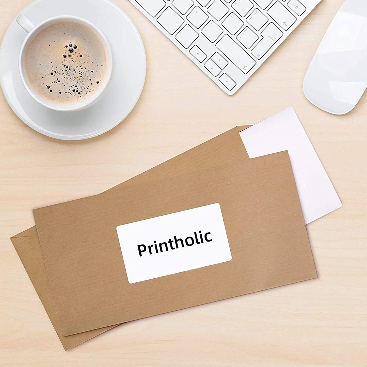 Printholic 24 Rolls 2" x 1" Direct Thermal Labels for Barcodes Postage Address Shipping Labels Compatible with Rollo & Zebra Desktop Printers Adhesive - 1300 Labels/Roll