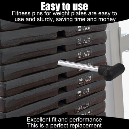 NQEUEPN Weight Stack Pin, 3/8 Inch Diameter 6 Inch Locking Heavy Duty Universal Weight Selector Pin for Home Gym Exercise Machine Accessories