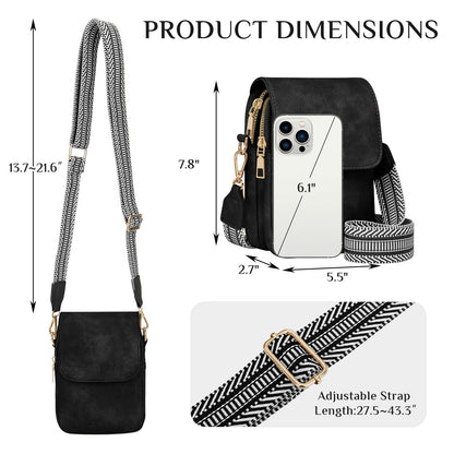 Fashion Small Crossbody Bags for Women Trendy Designer Cell Phone Purses Wallets with Card Holder Anti Theft Travel
