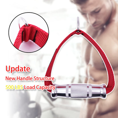 J Bryant Cable Machine Handles Attachment for Pulley Machine Heavy Duty Metal D Handle Aluminum Alloy Handle Grips Durable Workout Handles Pulley LAT Pulldown System