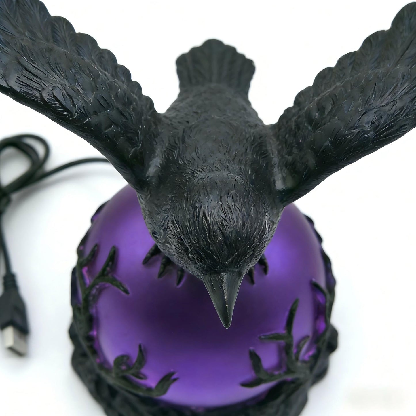 SDIHOIXQ Crow Lamp Raven Table Lamp with Bulb, Bird DeskLamps, Gothic Home Decor Crow Light, Christmas Raven Lamp forBedside Bedroom Living Room Decor
