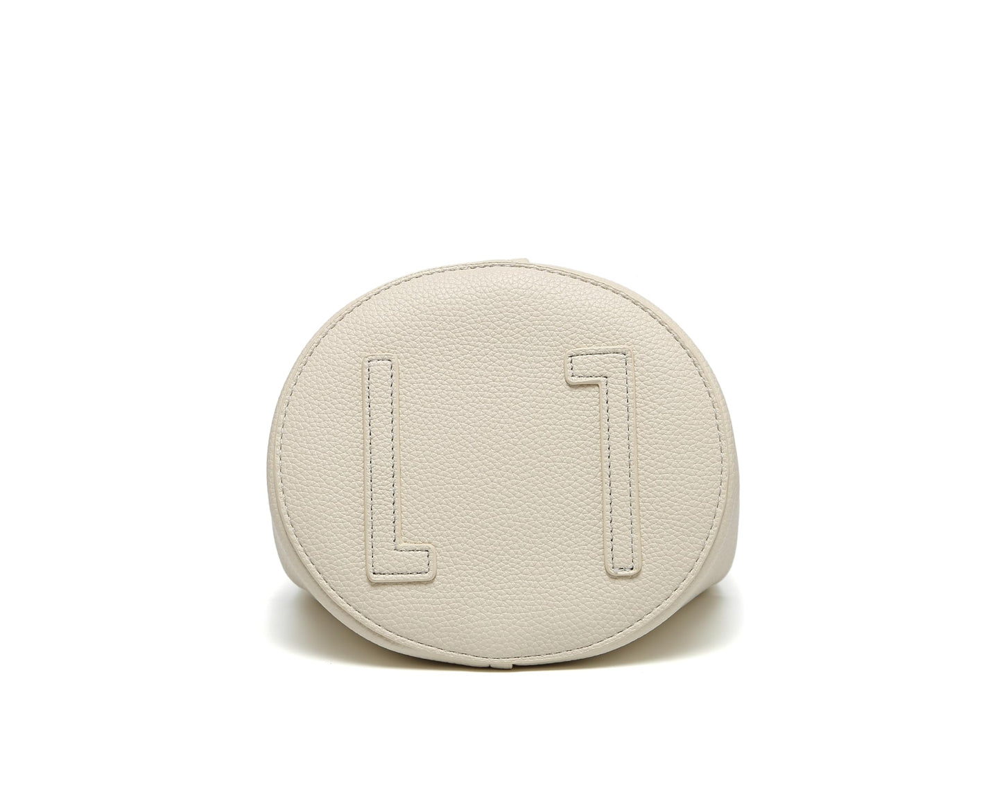 RTPRTP Small Crossbody Bags for Women, Vegan Leather Mini Bucket Handbag with Scarf, Removable Shoulder Strap Purse (white)
