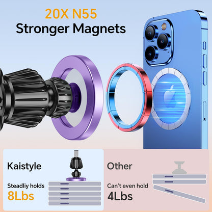 Kaistyle for Magsafe Car Mount【20 Strong Magnets】Magnetic Phone Holder for Car Phone Holder Mount Dash Mounted Holders Cell Phone Holders for Your Car Accessories for Women Men for iPhone 17 16 15 14