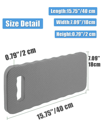 YWSHF 4 PCS Garden Kneeling Pad,Knee Mat Waterproof Foam Knee Pads for Gardening,Cleaning,Baby Bath,Yoga,Praying and Exercise 15.745'' x 7.09'' x 0.79'' Grey