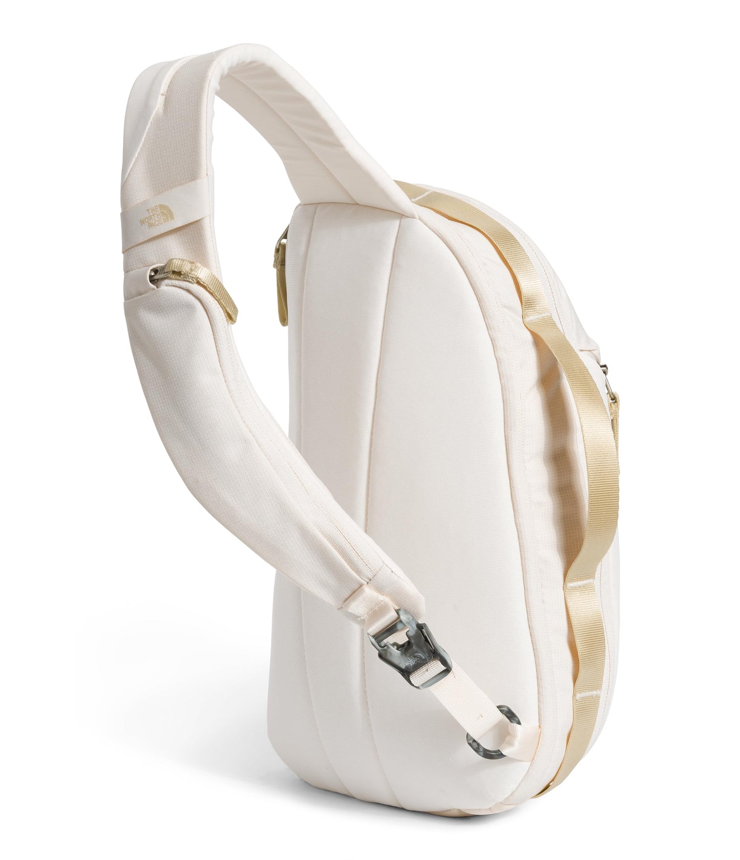The North Face Women's Isabella Sling - Slim Carry Crossbody Bag with Large Main Compartment, Water-Repellent Finish, Gardenia White Dark Heather/Gravel-NPF, One Size