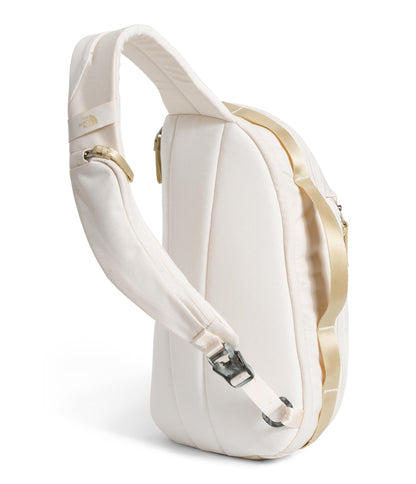 The North Face Women's Isabella Sling - Slim Carry Crossbody Bag with Large Main Compartment, Water-Repellent Finish, Gardenia White Dark Heather/Gravel-NPF, One Size