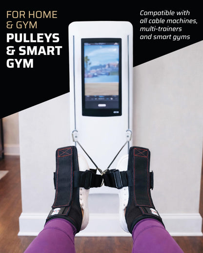 THEFITGUY Tib Straps — Tib Bar Alternative for Cable Machine | Tibialis Raise Strap for Shin, Knee & Ankle Strength | Tibialis Trainer | Dorsiflexion & Lower Leg Strengthening Equipment