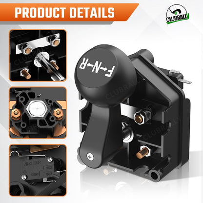 CLUBRALLY Club Car DS Golf Cart 36 Volt Forward and Reverse Switch with Handle for 1983-Up, OEM#1011997, 101753003