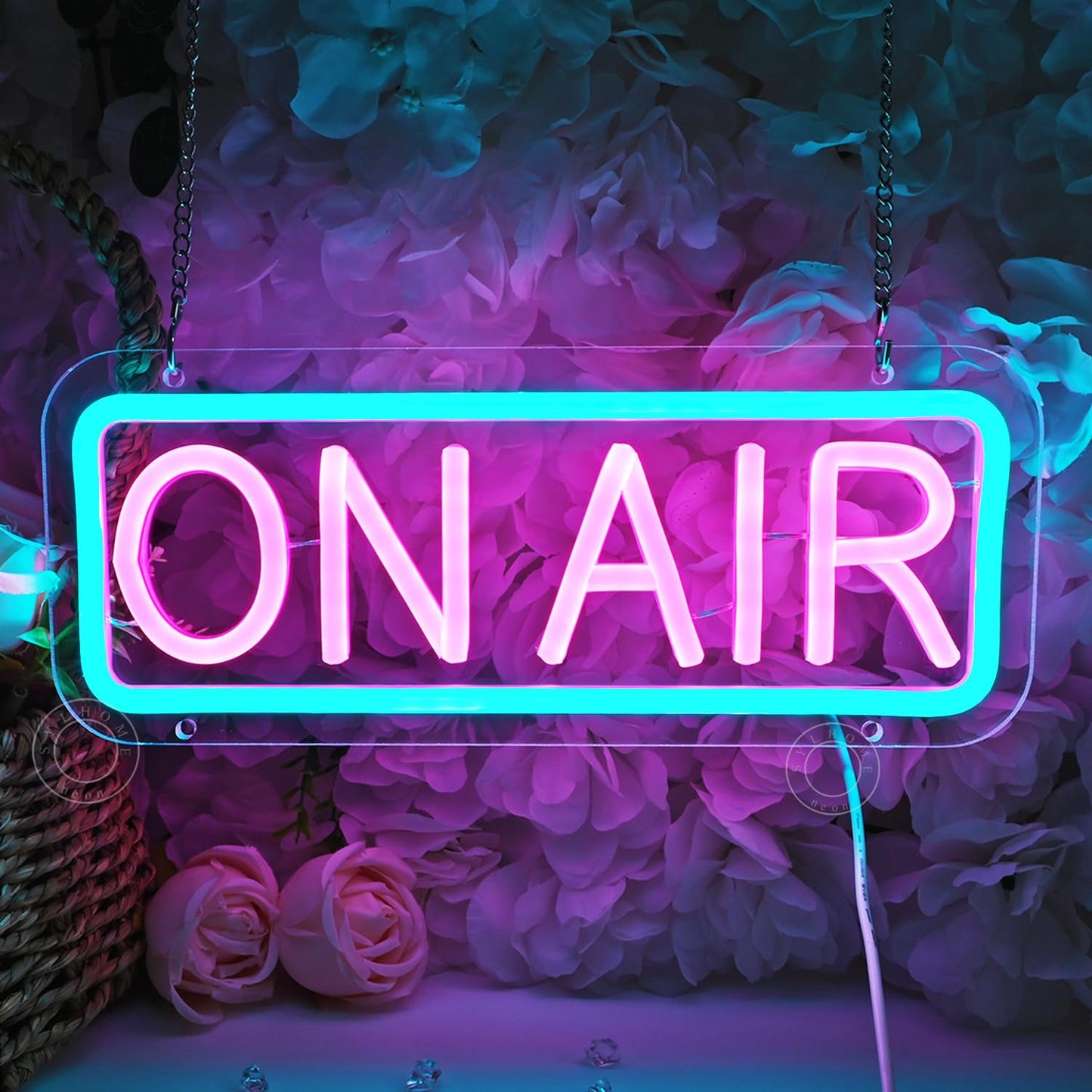 SYLHOME On Air Led Neon Light Sign Home Bedroom Man Cave Game Room Bar Pub Studio Club Wall Sign Decor Birthday Christmas Party Decoration 11.81" X 4.72" USB