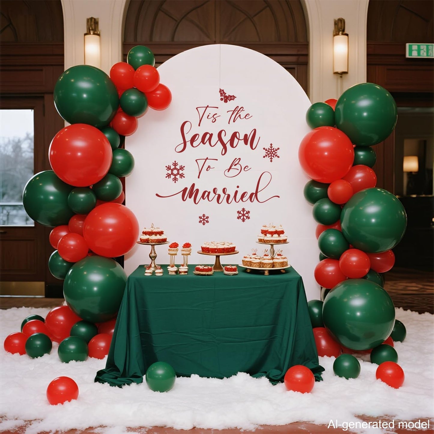 LANKBACK Tis the Season to be Married Decal Christmas Engagement Wedding Decorations from Misstletoe to Mrs Bridal Shower Decorations