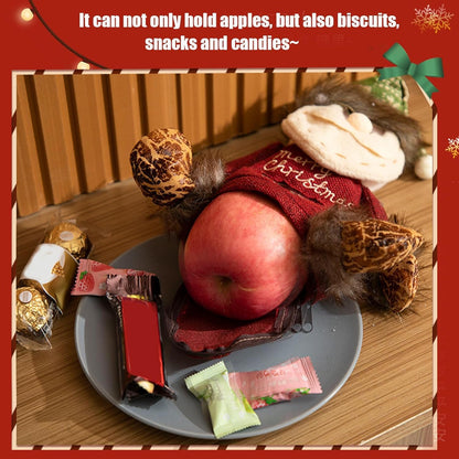 RUIQLXHANG 3 Pcs Christmas Gift Bags Zipper Design, 2026 New 3D Doll Decoration Gift Bag, Santa Snowman Doll Storage Gift Bag for Christmas Party and Festival