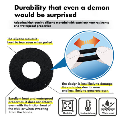 OniAim Precision Rings Orange Demon AIM Assist Motion Control Accessories for PS5, PS4, Xbox Series, PC Gamepads, Switch Pro Controller & Scuf Controller Made in Japan (6 Rings) (Very Soft)