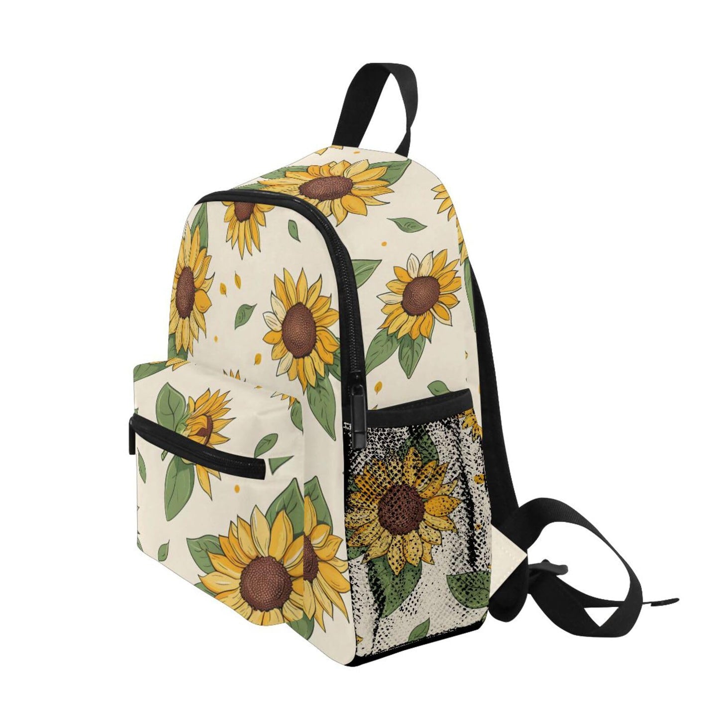 BOENLE Toddler Backpack Retro Sunflower Leaves Kids Backpacks for Boys Girls 3-8 Kindergarten Preschool Backpack