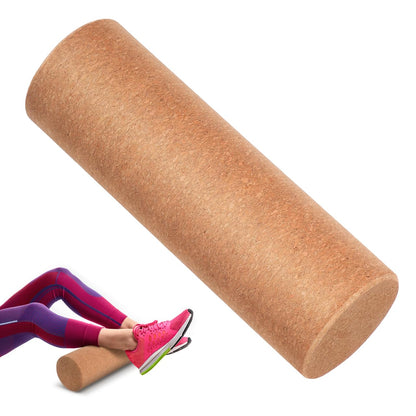 Yoga Blocks Cork Roller Fitness Yoga Roller Exercise Physical Exercise Deep Tissue Muscle Massage Portable Yoga Cylinder Back Bend Training for Legs Back Muscles
