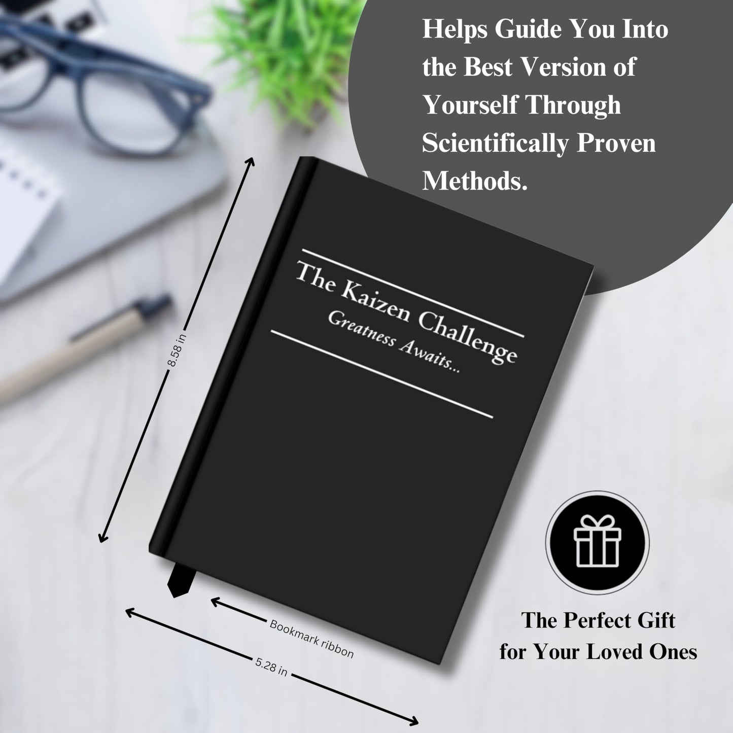 Kaizen Challenge - Self Improvement Journal for Men & Women - Daily Planner and Habit Tracker for Productivity, Discipline, and Mental Health - 20 Week Life Planner Journal