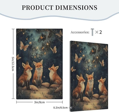 Decorative Art Light Switch Covers Foxes & Forest 1 Gang No Device Blank Switchplate Electrical Faceplate for Home Decor