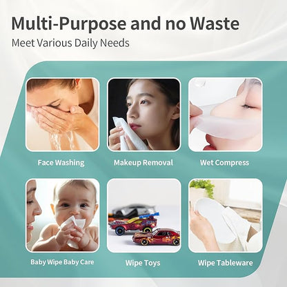 100% Pure Cotton Disposable Face Towel, Soft & Skin Friendly Face Towelettes
