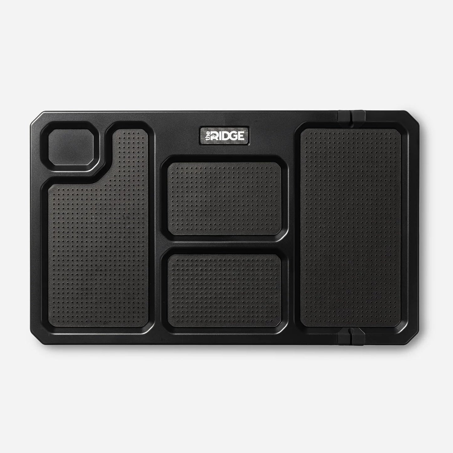 The Ridge Valet Tray for Men - Desktop Storage Organizer - 5 Compartment Valet Tray for Everyday Carry Accessories Wallet, Phone, Keys, Rings - Anti-Scratch Felt