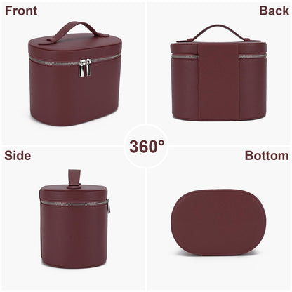 YFGBCX Makeup Bag Vanity Case with Removable Divider Travel Toiletry Bag Portable Cosmetic Bag Makeup Organizer Case