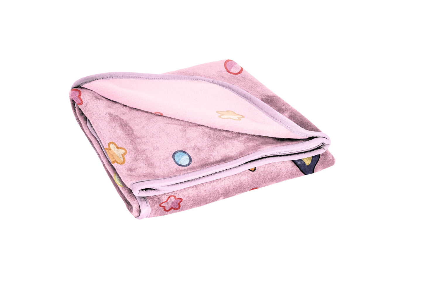Jay Franco Kids Plush Throw Blanket – Soft & Comfy Throw for Couch or Bed – Cozy Home Décor for Living Room & Bedroom, Pink - Bluey, 46x60 - Throw Blanket