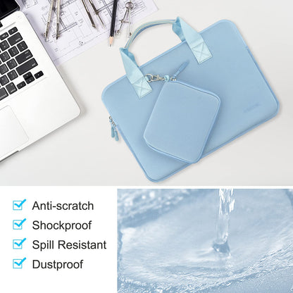 Hseok Laptop Sleeve 13.3-14 inch Case with Small Pouch, Neoprene Computer Bag Compatible with MacBook Neo/Pro 14 M5/M4/M3/M2/M1, Mac Air/Pro 13.3, XPS 14 and Most 13-14 inch Notebooks,S02B01
