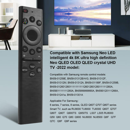 BN59-01357A Replacement Voice Remote Control fit for Samsung Smart TVs Compatible with Samsung QLED Series Smart TV Also BN59-01357F BN59-01357P Full Function Replacement