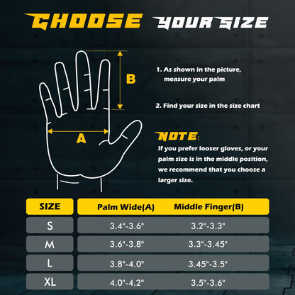 FREETOO Full-Finger Workout Gloves for Men, Padded Gym Gloves with Excellent Grip and Palm Protection