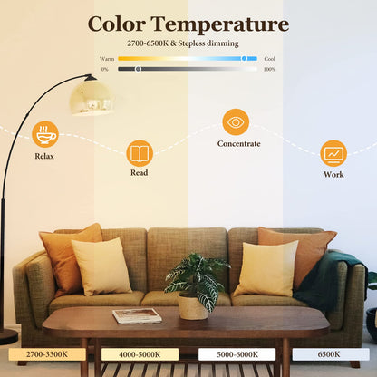 Smart Light Bulbs 4Pack with Remote, A19 E26 800LM LED Color Changing Light Bulb, WiFi & Bluetooth 5.0, Warm to Cool White, Dimmable, RGB Smart Home Lighting Work with Alexa Google Assistant