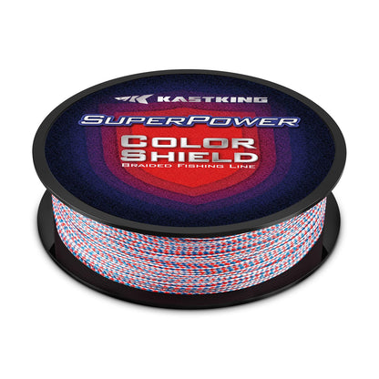 KastKing Superpower ColorShield Braided Fishing Line, Freedom, 65LB, 300Yards, X4