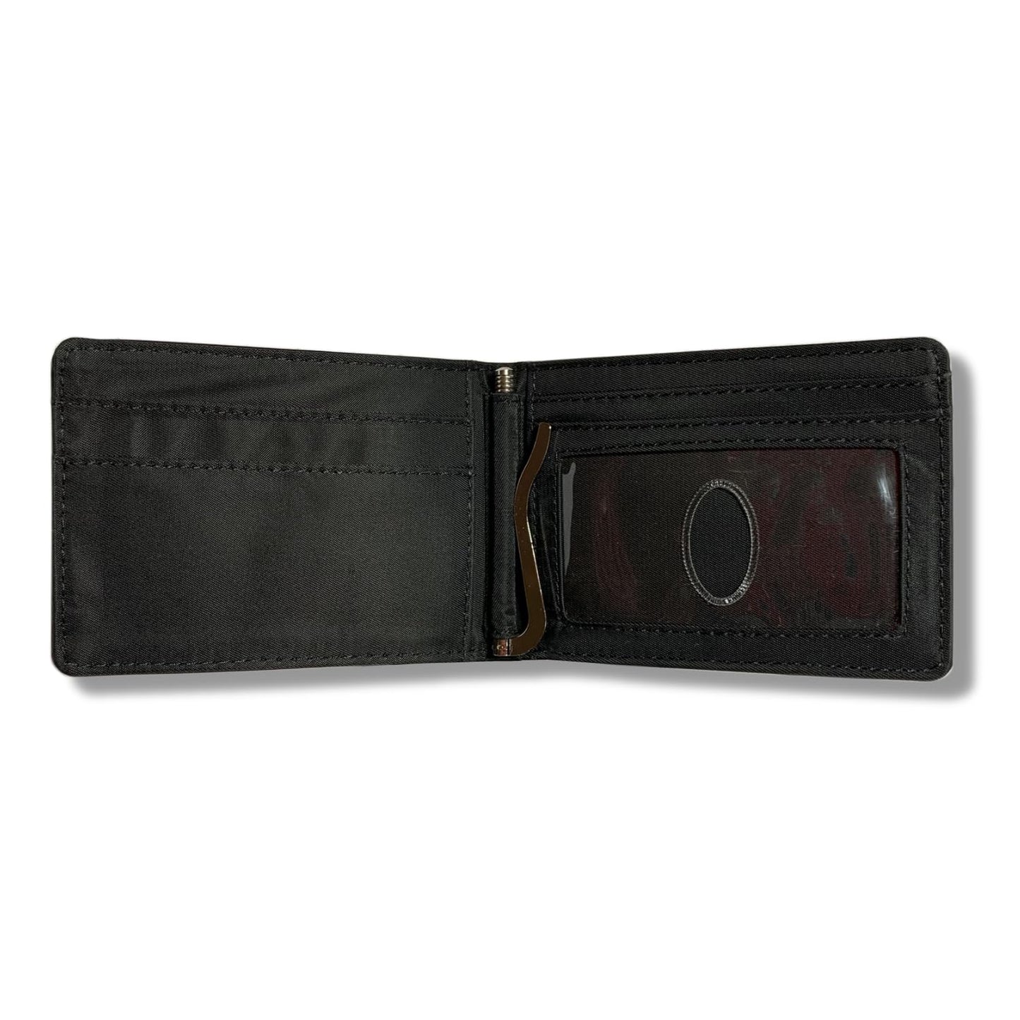 Big Skinny Men's Acrobat Leather Money Clip Slim Wallet, Holds Up to 20 Cards, Black