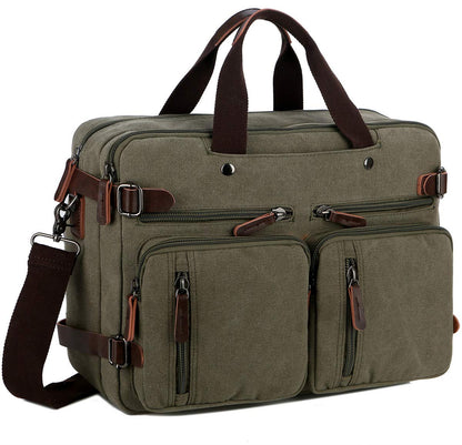 Baosha Convertible Briefcase Backpack 17 Inch Laptop Bag Case Business Briefcase HB-22 (Amy Green)