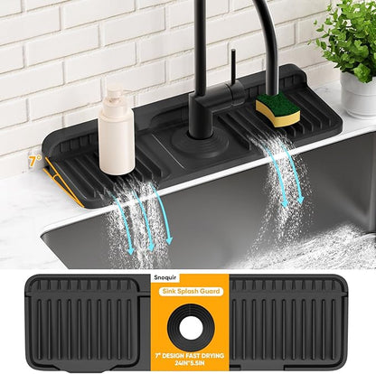 14.6 inch Faucet Mat for Kitchen Sink Splash GuardKitchen Sink Faucet Mat