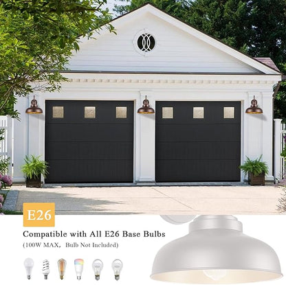 Outdoor Gooseneck Barn Light Outdoor Wall Sconce Farmhouse Exterior Wall Mount Light Vintage Wall Lighting Fixture Industrial Bronze Lantern for Porch, Entryway, Garage, 1 Pack, RZ007 ORB