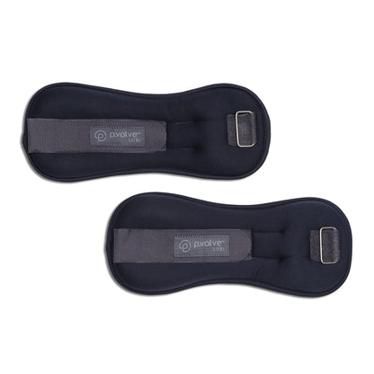 Pvolve 3lb Adjustable Ankle Weights for Men and Women, Designed for at Home Strength Training to Sculpt and Tone Your Body, Legs and Core, Set of 2