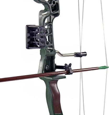 Archery Compound Bow and Arrow Training Set - 3 Target-Tip Arrows & Large Target Board for Skill Development