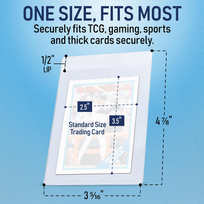 Semi Rigid Card Holder | PSA Graded Card Sleeves & Holder, PSA Cards Sleeves, Sports Saver SGC Slab Sleeve, #1 Hard Sleeve for Cards Grading Submission Approved for BGS, CSG, Clear TCG Protector.