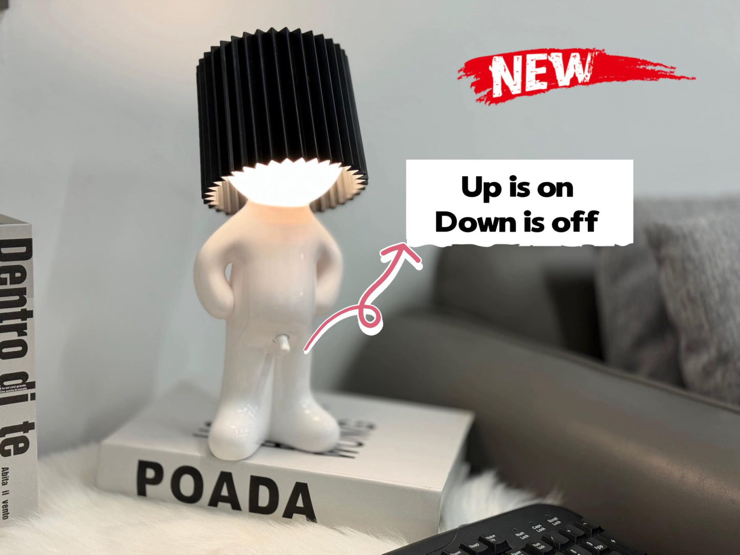 Bedside Night Light, shy man lamp， Birthday Christmas G-ifts for Boyfriend Girlfriend, Funny Anniversary Gag Gifts, Husband Wife G-ifts, White Elephant Gifts for Adults,White Elephant Gifts for Adults