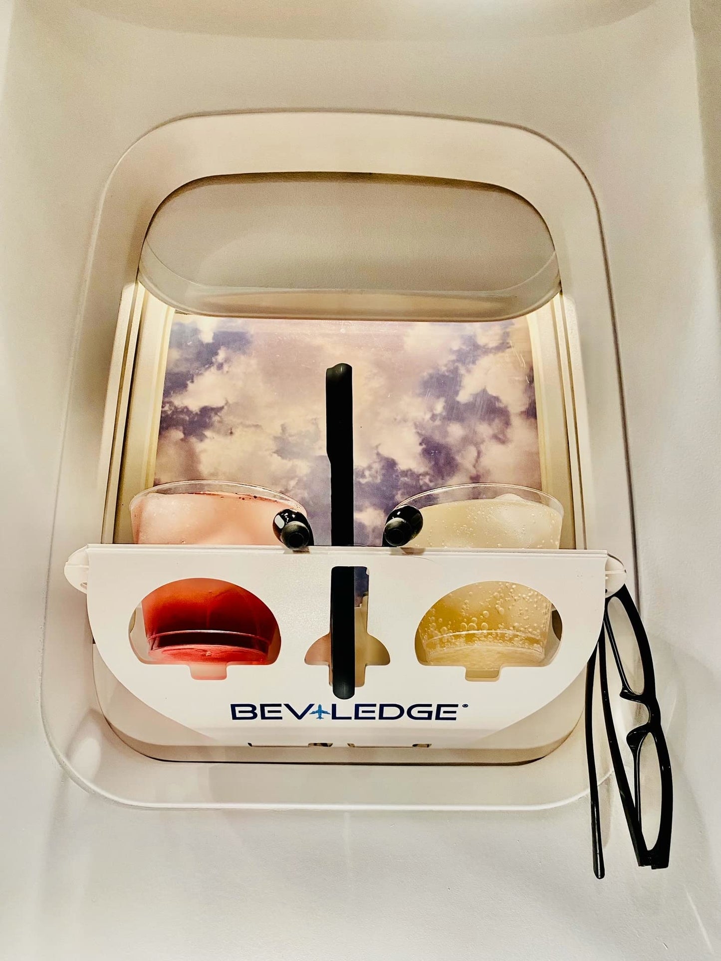 BEVLEDGE The US Patented- Airplane Window Organization Station -One of The Hottest New Travel Accessories. [Seen on The Today Show & GMA] Makes The Perfect Holiday Present. w/Luggage tag & Micro-Bag