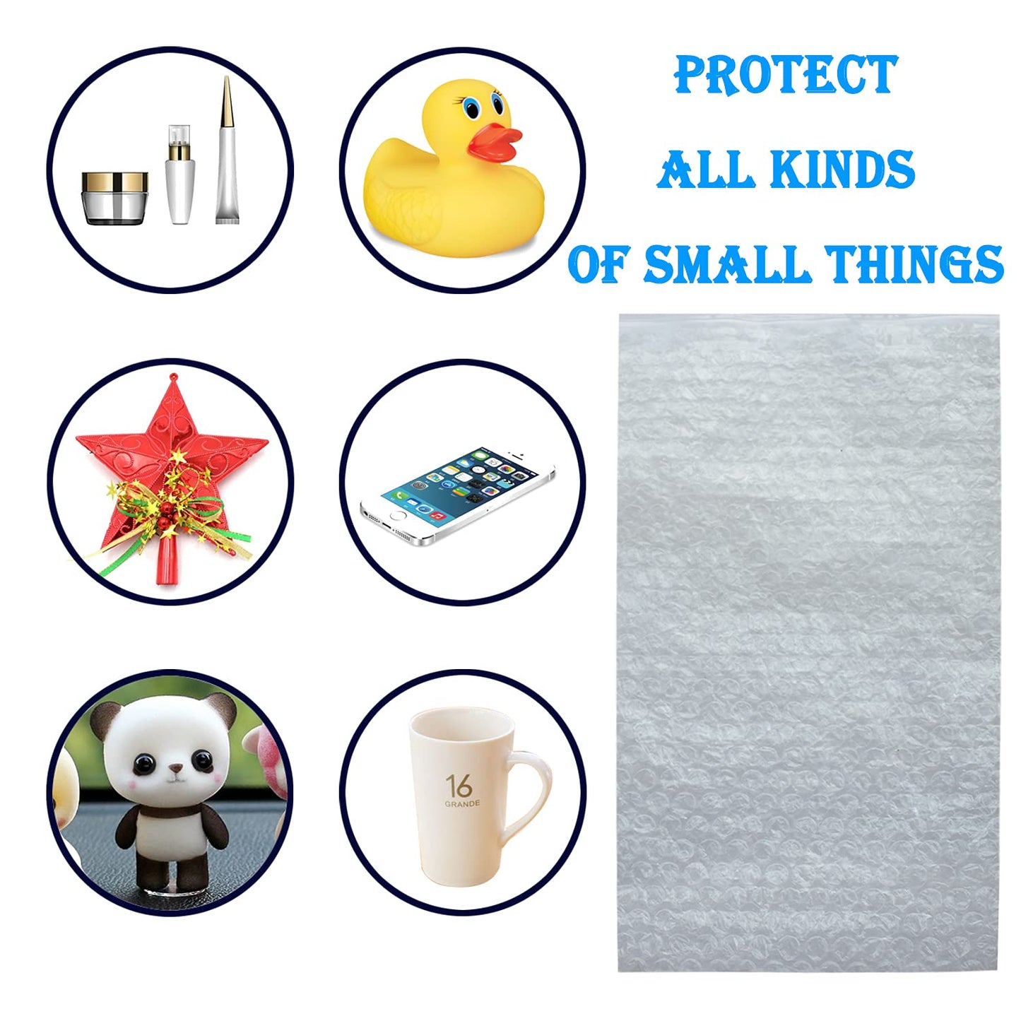 200Pcs Bubble Out Bags&Pouches, 6"x8" Clear Bubble Pouches Wrap Bag, Double Walled Bubble Cushioning Bags for Moving and Storage, Shipping and Packing Supplies for Dishes Glasses Plates