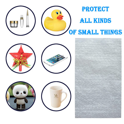 200Pcs Bubble Out Bags&Pouches, 6"x8" Clear Bubble Pouches Wrap Bag, Double Walled Bubble Cushioning Bags for Moving and Storage, Shipping and Packing Supplies for Dishes Glasses Plates