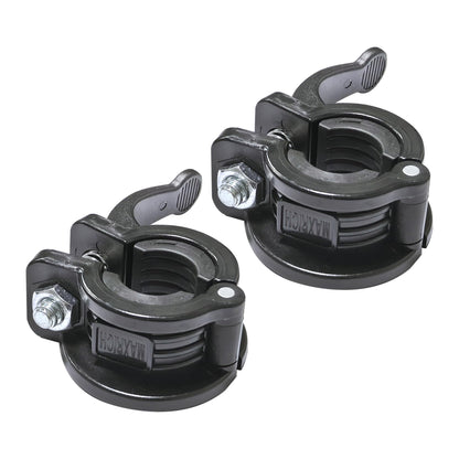 Barbell Clamp 1 inch Multiple Sizes & Adjustable Weight Clips for Barbell Quick Release Barbell Clips|Barbell Collar Bar Locks for Weight Lifting (Black)