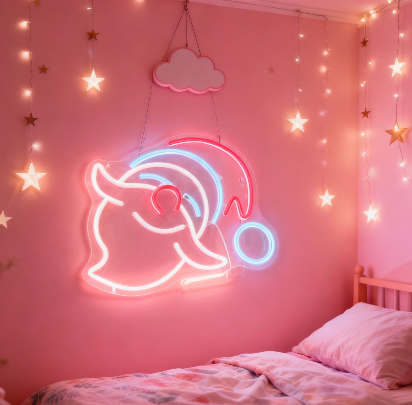 Christmas Santa LED Neon Sign, Merry Christmas Theme Light Up Sign, Holiday Party Indoor Decoration Home Living Room Wall Table Decor, USB Powered Dimmable Decorative Neon Light 13.8 x 11.8 In