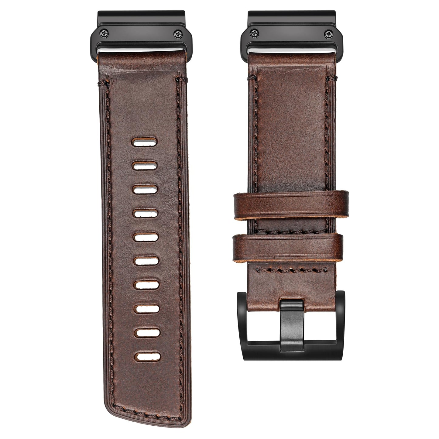 Compatible with Fenix Fenix 8 51mm, 5X Plus Bands Fenix 7X Sport Horween Leather Replacement Watch Strap for Garmin Fenix 5X/Fenix 5X Plus/Fenix 6X/Fenix 6X Pro/Fenix 3/HR/Descent MK1/D2 Delta PX/D2 Charlie…