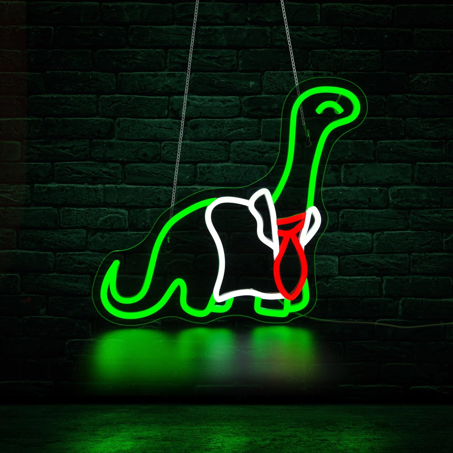 Qetibwk Dinosaur Neon Sign for Wall Decor Led Neon Signs Light Up Sign Room Decor Neon Lights Sign USB Powered