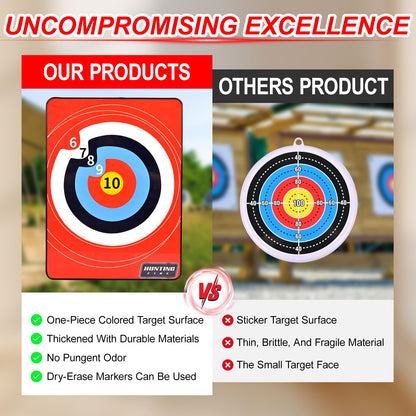 FENJANER Archery 16'' Arrow Target - Suction Targets for Bow and Arrow Set, Shooting Hunting Training Hard Target, for Indoor Outdoor Archery Shooting Play Sport Gift, Adult Training Equipment