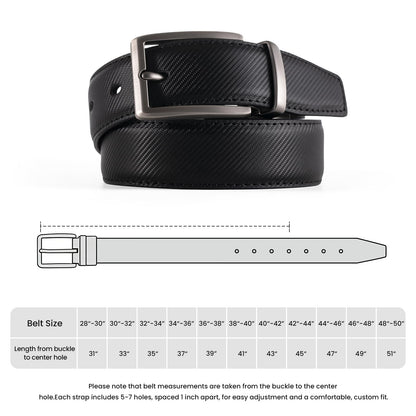 LMUGOOS 3 Pack Mens Belt Reversible Genuine Leather Belts - Adjustable & Cuttable 1.2" for Dress, Business, Casual & Jeans | Ideal Gift for Men, Dad, Husband on Birthday, Anniversary & Father's Day