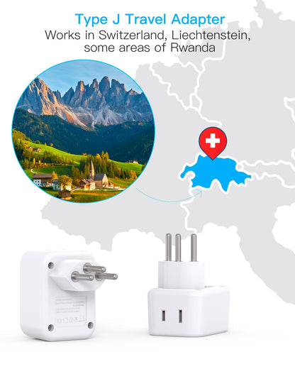 South Africa Travel Plug Adapter, HANYCONY Type M Power Adapter with 2 AC Outlets 3 USB Ports(2 USB C) for US to South Africa Botswana Namibia India Nepal Bhutan Sri Lanka